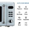MWR7020BL Retro Compact Countertop Microwave Oven with Button Control, LED Displ