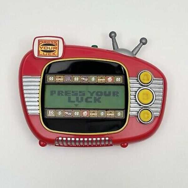 Press Your Luck Handheld Electronic Game 2008 Irwin Toy Tested & Works