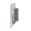 Schneider Electric Ultimate Flat Plate - Single Rocker Light Switch, Intermediate, 16AX, GU1214WPW, Painted White with White Insert