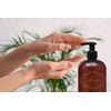 Bottiful Home-16 oz Shampoo, Conditioner, Wash Refillable Empty Plastic Pump Bottle Dispenser Set (Amber)