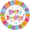 Amscan 8 Papierteller Happy Birthday