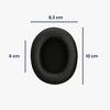 kwmobile Ear Pads Compatible with Kingston HyperX Cloud Stinger/Cloud Mix - 2x Replacement for Headphones - Black