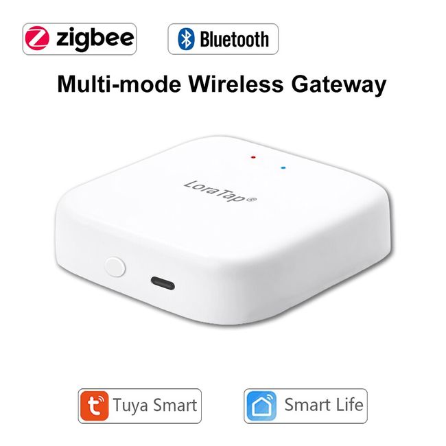 LoraTap Tuya Multi-mode Gateway ZigBee 3.0 WiFi Bluetooth Mesh Bridge Hub  Smart Life App Control For Alexa Google Home