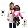 25" Barbara, Black Mom/Teacher, Full Body, Ventriloquist Style Puppet