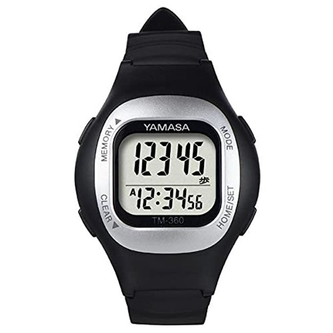 Yamasa Watch Instrument Watch Pedometer (WATCH MANPO) Black