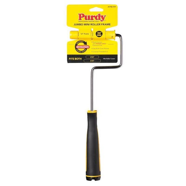 Purdy 14A770014 Ergonomic Comfort Grip Handle Mini Paint Roller Frame 12 L in.