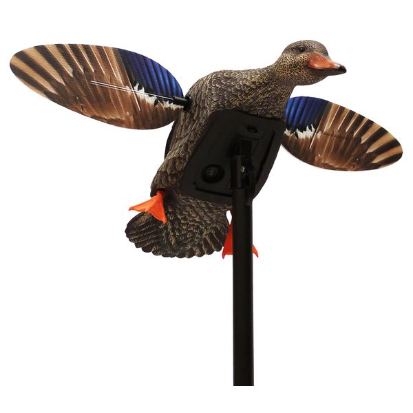 MOJO Elite Series Mini Mallard Spinning Wing Flexible Duck Decoy for Duck Hunting With Smoother, Quieter, Faster, and More User-Friendly Decoy, Includes A Solid component Housing