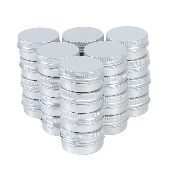 Chocople Aluminum Can, Aluminum Case, Cream Case, Cosmetics, Subdivision, Silver, 0.7 fl oz (20 ml) (24 Pieces))