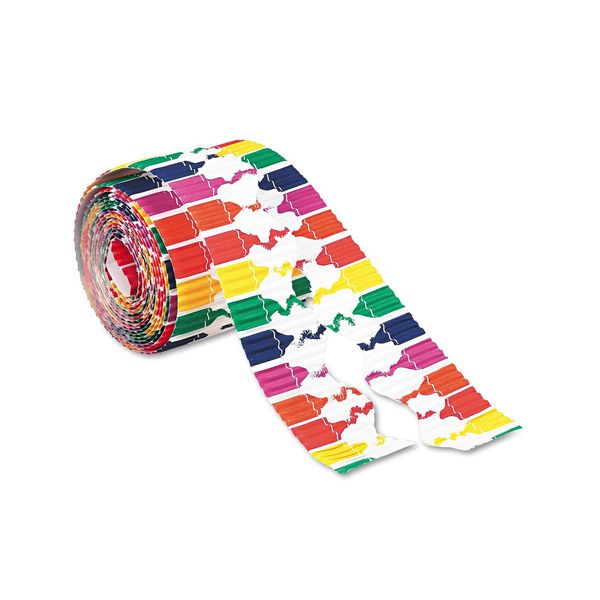 Pacon Bordette Designs, 2.25" X 25 Ft Roll, Crayons