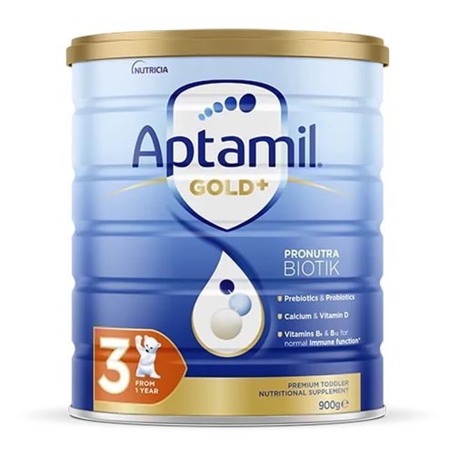 Aptamil Gold+ 3 Pronutra Biotik Toddler Nutritional Supplement From 1 Year 900g, Australia Imported, 3 Pack
