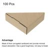 sourcing map Adjustable Cardboard Corner Protector, Cardboard Edge Protector 6x6x2cm Pack of 100