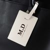 Custom Personalised Classic Initials Cream Luggage Tag