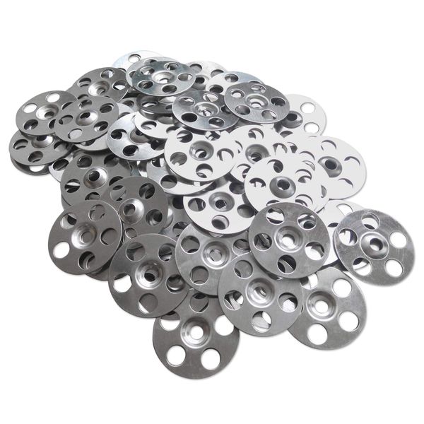 Thermopanel 36mm Stainless Steel Washers for Tile Backerboard - Pack of 100 Tile Backerboard Washers to Fix Marmox, Wedi Type Insulation Boards to Floors and Walls, 100 of Pack