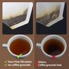 Disposable Coffee Paper Filters, 100 Pcs #4 Cone Replacement Filter for Ninja Coffee Maker, white