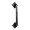 Curved Tree Branch Barn Door Handle, Gate Pull Handle (Black Powder Coat)