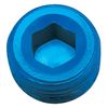 Edelbrock/Russell 662060 Blue Anodized Aluminum 3/8" Allen Socket Pipe Plug