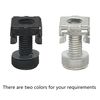 40 Sets M6 Mount Cage Nuts screws,Rack Mounting Bolts for Server Cabinet (Silver)