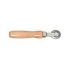 Ball Bearing Stitcher,1-1/2" Wheel, 1/8" Face, Wood Handle Tire Patch Stitcher