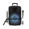 12" Bluetooth Party Speaker w/ LED Lights, USB, SD, FM, Mic Input, Rechargeable