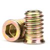 Wood Furniture M10x30mm Threaded Insert Nuts Interface Hex Socket Drive 5pcs