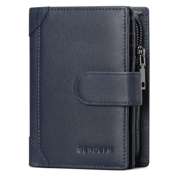 SENDEFN Men's RFID Blocking Leather Wallets - Multifunctional Card Cases & Money Organisers