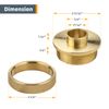 POWERTEC 71166 Short Shank Guide Bushing and Nut, 5/8-Inch