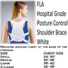 FLA Orthopedics Posture Control Shoulder Brace White X-Large