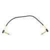 Fame Flat Patch Cable, Gold, 20 cm, Basic Standard, Gold Plated Contacts, Black