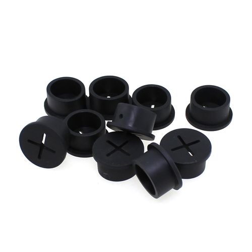 TAODAN 10PCS Black Cable Gasket 3/4 Inch Flexible Wire Rubber Washer Wire Hole Cover for Computer Component and Desktop Wire Management