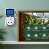 INKBIRD Thermostat Plug Socket, Digital Temperature Controller Timer Outlet, Timer Switch Plug with Sensor Probe Heating Cooling Mode for Reptile Greenhouse Home Fermentation