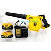 Dewalt DCE100 20V Cordless Blower, 2) DCB205 Battery,Charger 20 Volt MAX Compact