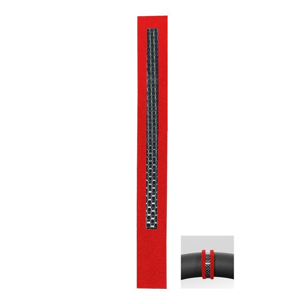 Starwick Universal Steering Wheel Cover Alcantara Fabric (Red)