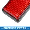 A ABSOPRO Rectangular Safety Reflective Self Adhesive Reflector Red (Set of 6)