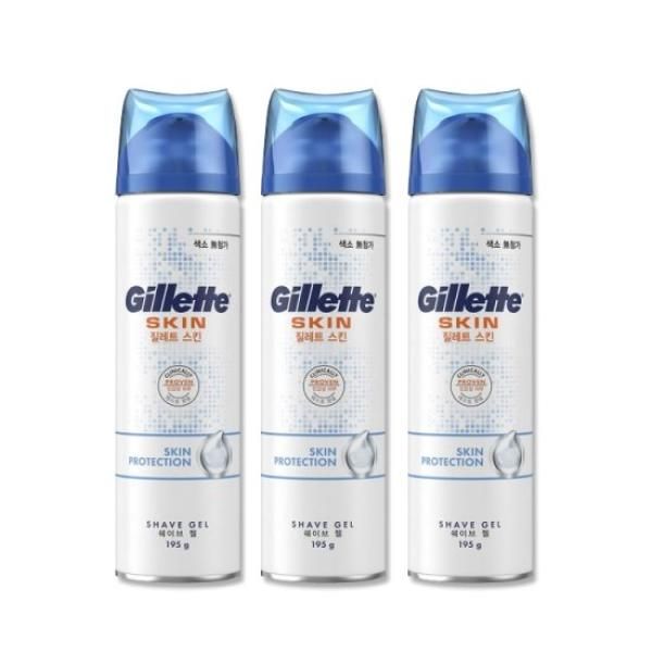 Gillette Skintec Gel Shaving Cream 195g 3ea