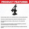 Scotty #265 Fly Rod Holder w/ #241 Side Deck Mount, Black, Small