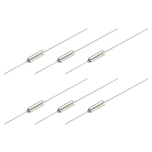 MECCANIXITY 6Pcs Metal Temperature Thermal Fuse RY150 150 °C 302 °F 15A 250V Cutoff Thermal Fuse for Motor Transformer Electric Industrial Home Appliance
