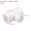 sourcing map Reducing Tee PVC Pipe Fitting T-Shaped Connector Slip 5pcs