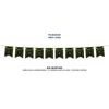 Happy Eid Mubarak Bunting Party Flags - Eid Decorations - Decor Banner Partyware - (Green Gold Lanterns)