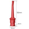 Cleqee 10PCS Multimeter Test Hook Clips SMD IC Cable Welding Test Clip for DIY Electronic Components Testing Red&Black
