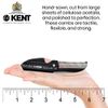 Kent 87T Graphite Handmade Folding Pocket Comb for Men, Fine Tooth Hair Comb Straightener for Everyday Grooming Styling Hair, Beard or Mustache, Saw Cut Hand Polished, Made in England (Pack of 3)