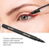 Liquid Eyeliner Pencil Eye Makeup Cosmetic tool,Long Lasting and Natural effects Create Ideal Makeup for Christmas and New Year (Red)