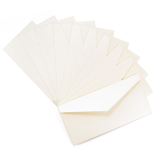 YHM Corporation Envelopes, Stylish, Plain Envelopes, Set of 10, x 8.7 x 4.3 inches (22 x 11 cm) (White)