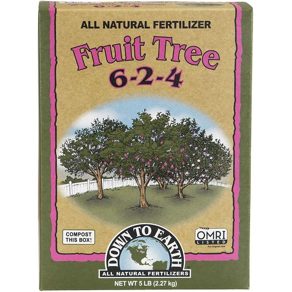 Down to Earth Organic Fruit Tree Fertilizer Mix 6-2-4, 5lb