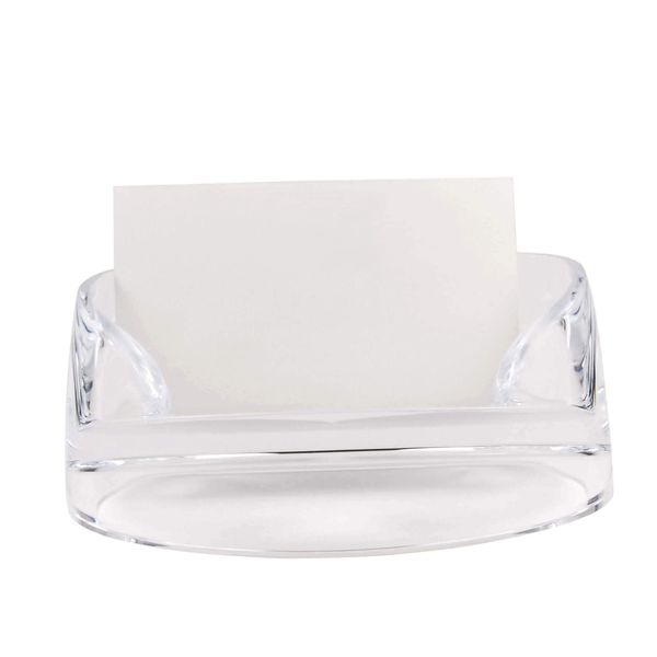 COM.TOP - Acrylic Card Holder, Business Card Holder | Office Supplies, Desk Accessories | Brighten Up Your Table- Clear