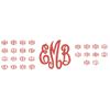 Funny Girl Designs Personalized Monogrammed Script Initial Cotton Stretch Headband
