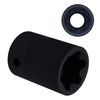 JEUCLEL EP Socket EP26, 1/2” drive Female External E-Torx Plus Socket, High Deformation Prevention Puller Tool