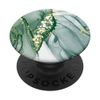 Elegant Jade Green Pattern and Dark Forest Green PopSockets Swappable PopGrip