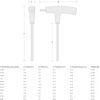 TEKTON 1/4 Inch Flat End Hex T-Handle Key | KTX31250
