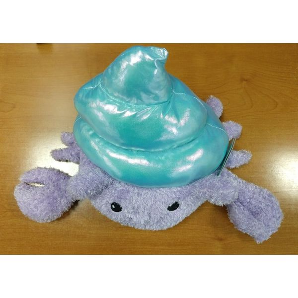 Hug Me Purple Stuffed Crab With Blue Sparkly Shell - NWT - W5A