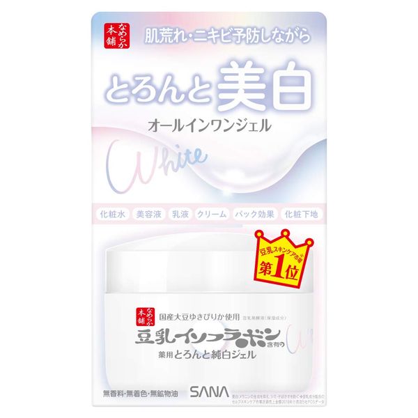 Nameraka Honpo Toronto Dark Gel Medicated Whitening N, 3.5 oz (100 g), Soy Milk Isoflavone Whitening All-In-One